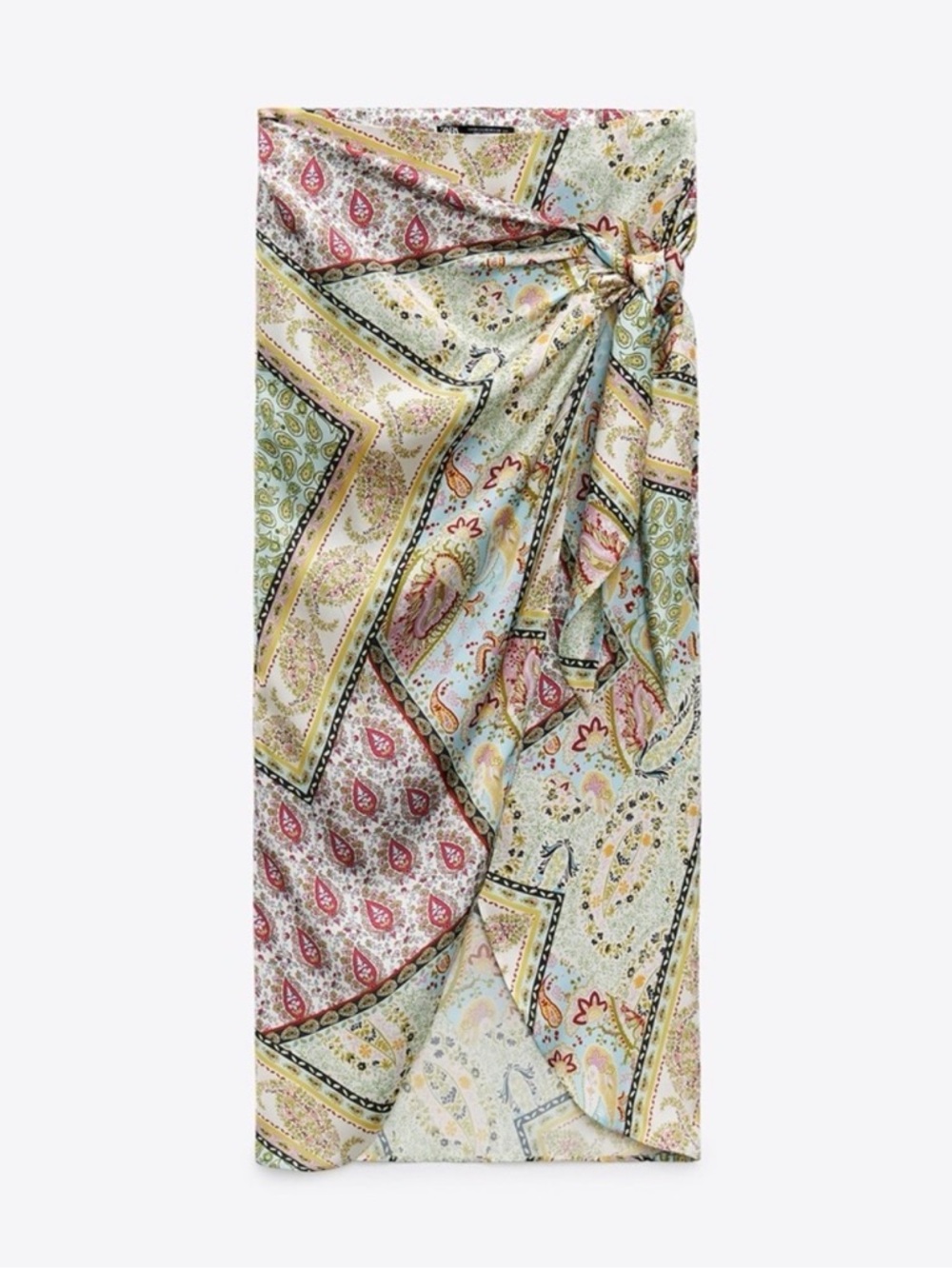 Zara Print Midi Skirt